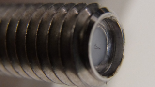 Insertion into the screw is sealed
